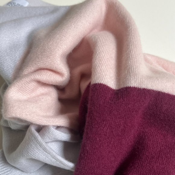 Madeleine Thompson Colorblock 100% Cashmere Crewneck Sweater - Picture 7 of 9